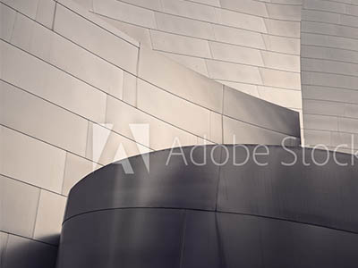 _0007_Architectural abstract of a metal clad building in Los Angeles, California